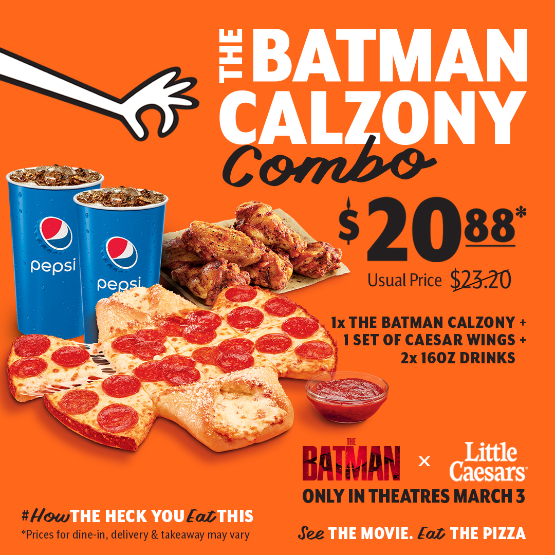 Have You Tried Little Caesars® Bat-Shaped Pepperoni Pizza – 'THE BATMAN'? –  THE LIFESTYLE COLLECTIVE
